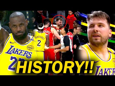 TWO RECORDS! Nauwi sa GULO ang HISTORIC Night ni LeBron James napa AWAY si Luka, GULAT si Bronny!