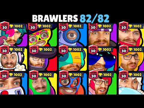 How I got RANK 30 with EVERY Brawler in Brawl Stars!