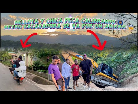 Increíble 🫢 una aventura por piedra azul / retro excavadora se va por un abismo 😨