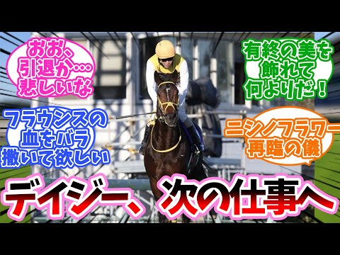 ニシノデイジー、次の仕事へに対するみんなの反応集【競馬】