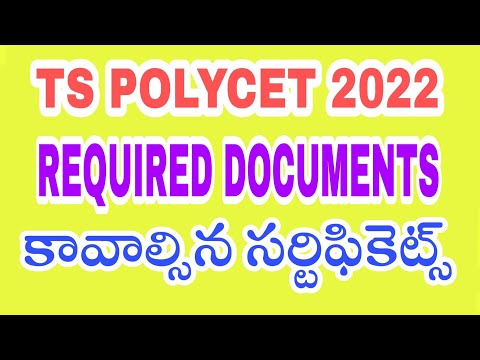 ts polycet 2022 counselling required documents