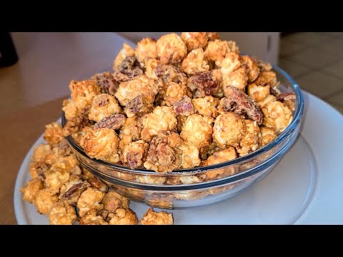 New Orleans Praline Popcorn | Whirley Pop popcorn maker review