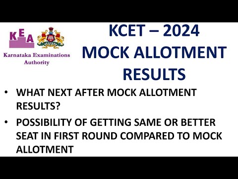 KCET MOCK ALLOTMENT RESULTS 2024 | WHAT NEXT AFTER MOCK ALLOTMENT? |DO's & DONT's IN MOCK ALLOTMENT