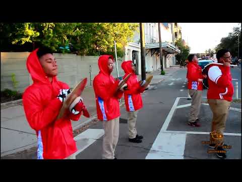 Kipp Central City Academy "Drum Section" @ Krewe of Boo Parade (2024)