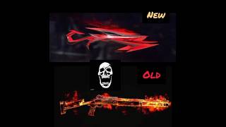 New gun skin vs old gun skin 😨😨#freefire #garenafreefire #gunskinfree #gyangamingoldgameplay