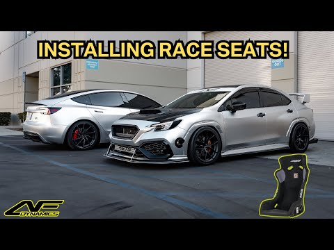 PUTTING NEW RACE SEATS IN THE VB WRX! | VLOG 15