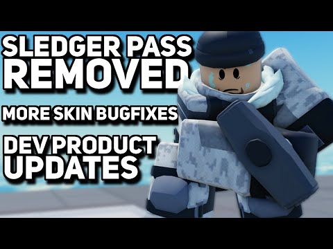 Sledger Pass Removed | Developer Products Update | Skin Bugfixes Update | Roblox TDS