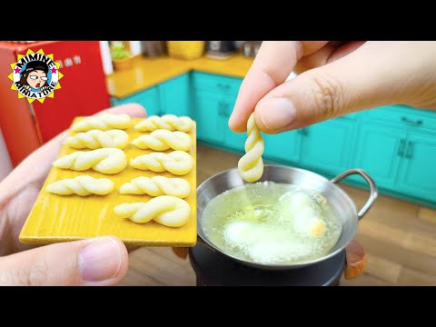 Sweet Miniature Korean snack kkwabaegi Recipe│Mimine Miniature cooking