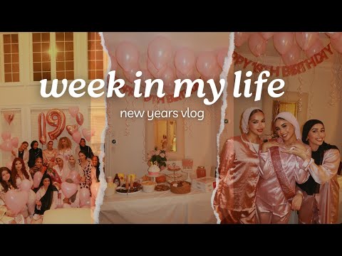 A week in my life vlog: sister’s birthday party, new years, & vibes!