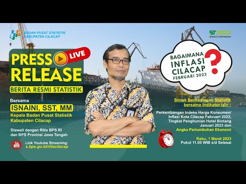 INFLASI CILACAP & JATENG - RILIS BERITA RESMI STATISTIK MARET 2023