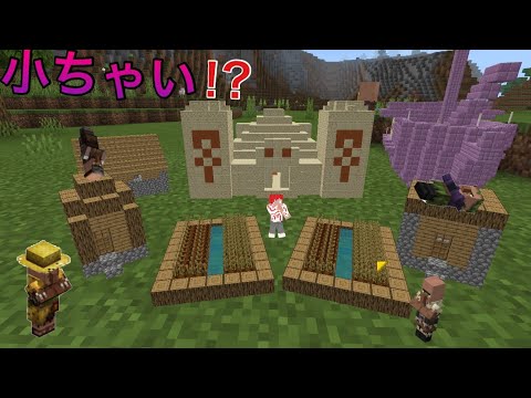 【マイクラ】建物の大きさが1マスになるアドオンが凄すぎた！？【Minecraft】【統合版】【アドオン】