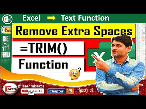 Trim Formula in excel | You Don't know! How excel trim Formula Can solve Big Problems | P28