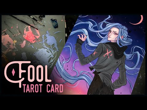 My Color Mixing Mistakes - Fool Tarot Card - Oil Painting