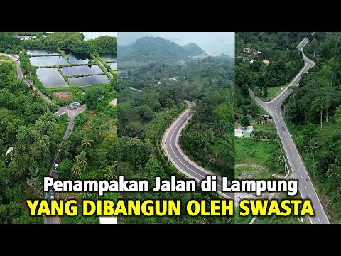 Ini Baru Keren, Swasta Bangun Jalan di Lampung, yang Awalnya Menyusahkan Kini Mulus Jaya!