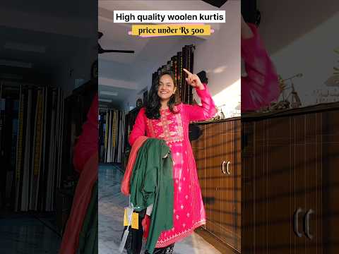 Woolen Kurtis Haul under Rs 500 #trendingshorts #explorepagespls #woolen #winterfashion