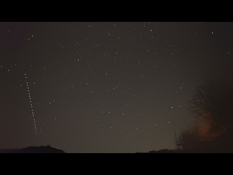 Nice shot of Starlink Satellites and a ton of other objects moving through space