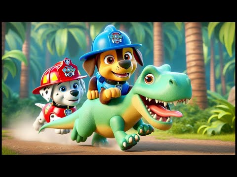 Paw Patrol Ultimate Rescue | CHASE & MARSHALL Are Lost In Jungle!! Very Funny Story - Rainbow 3