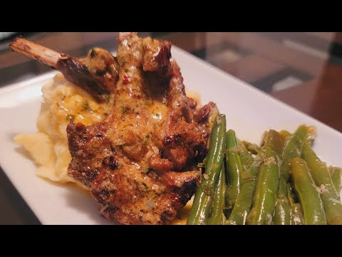 Parmesan Garlic And Herbs Pan Seared Lamp Chops