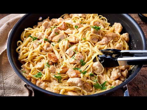 You'll want to make this one again and again! | Creamy Garlic Parmesan Chicken Pasta