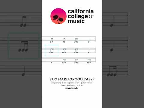 How hard/easy was that? ⬇️ #ccmlaofficial #ccmla #rhythmicexercise #sightreading