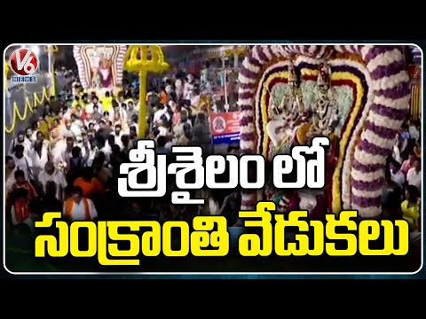 Makar Sankranti Celebrations at Srisailam Temple | V6 News