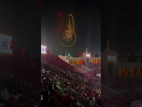 Coliseum Halftime Drone Show #collegemarchingband #drone #usc