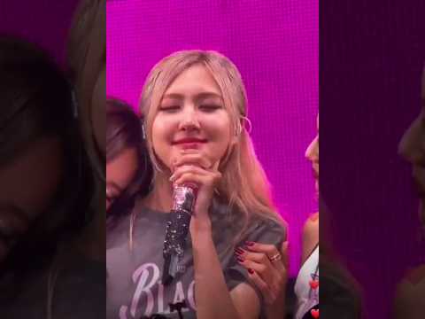 Rosé Cried 😢 for BP's Finale in USA #rosé #rose #blackpink