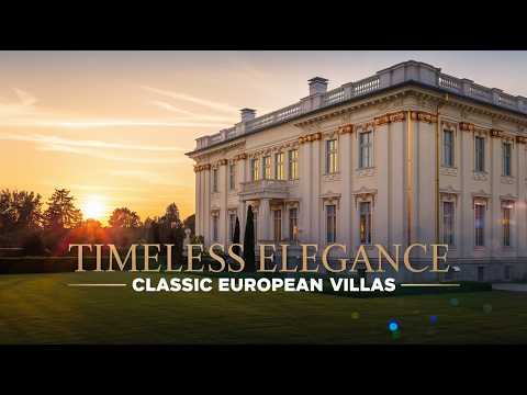 Timeless Elegance Classic European Villas with Golden Detailing