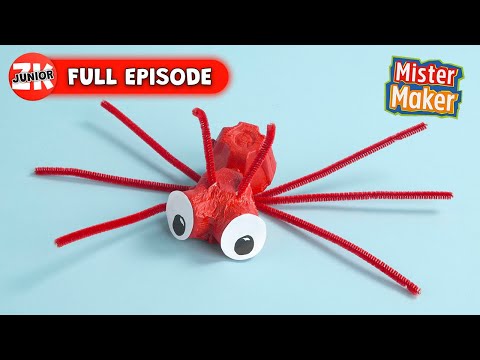 Mister Maker | Series 1, Episode 14 | Egg Box Creatures