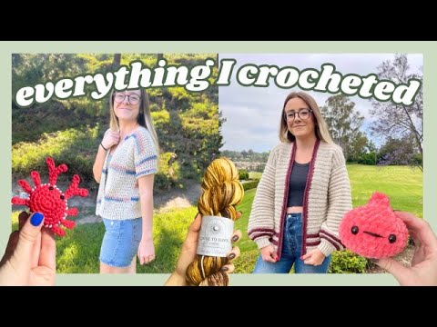 August Crochet Wrap-Up: Everything I Crocheted, Exciting News, Books, and New Yarn! 🧶✨