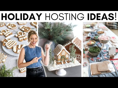 HOSTING A GINGERBREAD DECORATING PARTY || HOLIDAY PARTY TIPS & IDEAS || CHRISTMAS VLOG