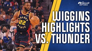 Andrew Wiggins highlights: Watch Warriors star score 27 points vs. Thunder | NBC Sports Bay Area