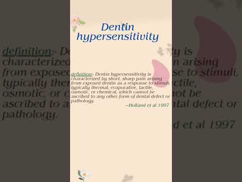 #Toothsensitivity #dentaleducation #dentalstudents #dentinhypersensitivity