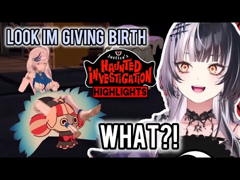 Shiori UNHINGED interactions with JP and ID members in JUSTICE HAUNTED VR INVESTIGATION | Hololive