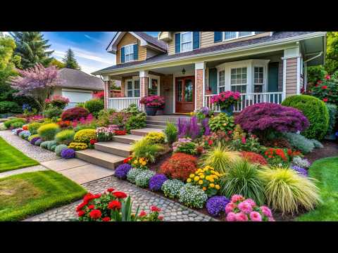 Front Yard Flower Beds |  Make Your Neighbors Green with Envy