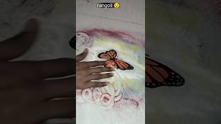 Butterfly rangoli 😯#art #rangoli 🦋🦋