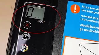 How to solve HP Ink Tank Error 0 sign !, cartridge light blingking, HP Protected Cartridge Installed