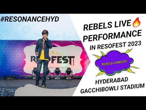 REBELS Live Performance In RESOFEST 2023 Hyderabad, Gacchibowli Stadium ‎@resonancehyderabad7738