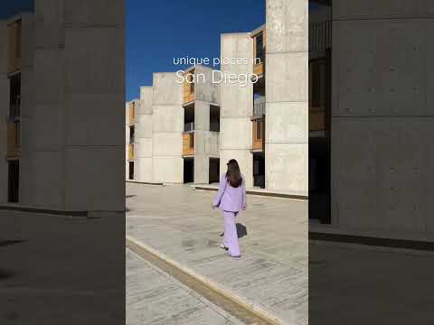 📍The Salk Institute 🫶🏻 #sandiego #lajolla #travelblogger #architecturedesign