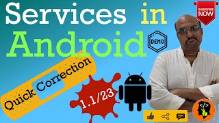 QuickUpdate : Services in Android - Part 1