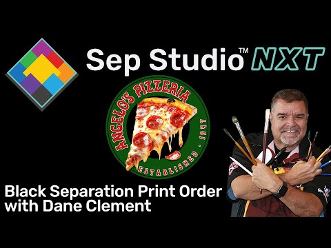 Separation Studio NXT - Print Like You've Got a Big Press - Black Sep Print Order - Dane Clement