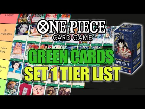 Romance Dawn Green Cards Tier List Set 1 - One Piece Card Game