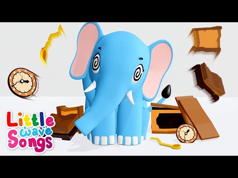 Hickory Dickory Dock with Elephant + More Nursery Rhymes | Little Wave Songs -  Baby Coco