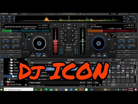 How to make drill tune using and vocal | Acapella in a virtual dj@dj icon (Virtual creativity) skill