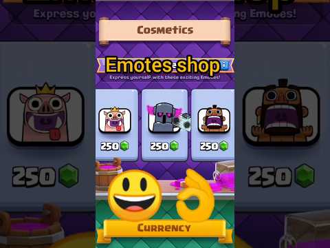 Can emotes shop can 3 crown 👑 #clashroyale #supercell #shorts