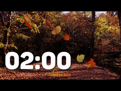 Fall 2 Minute Autumn Timer 🍁 2 Minute Countdown Timer with Autumn Scenery 🍂