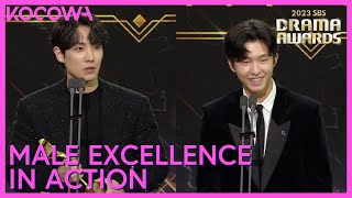 Male Excellence In Action Drama Winners: Lee Joon & Hong Kyung | 2023 SBS Drama Awards | KOCOWA+