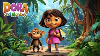 "Join Dora & Her Monkey Friends: Fun Nursery Rhymes Adventure for Kids! 🎶🚀"