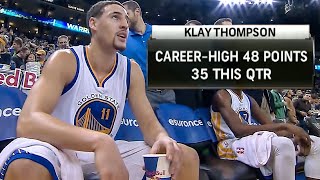 Klay Thompson's ICONIC 37-PT QTR UNCUT