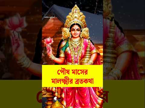 পৌষ মাসের মালক্ষ্মীর ব্রতকথা 🙏#viral #laxmi #lokkhipanchali #lokkhipuja #shorts #short